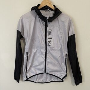 Cotopaxi Teca Technical Windbreaker XS Grey Black Hooded Light Packable Jacket